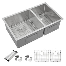 Dcolora DC-U7730 33-inch undermount kitchen sink in brushed stainless steel