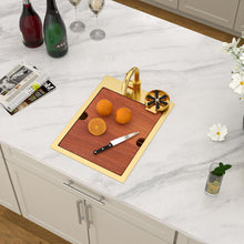 Dcolora DC-SFDOE00176 installed as a drop-in sink in a countertop