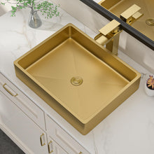 Dcolora DC-VS261204 19-inch drop-in bathroom sink in nano-pvd gold