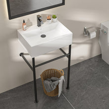 Dcolora DC-FS2403 installed as a freestanding bathroom sink