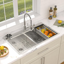 Dcolora DC-SFDOE00134 installed as a drop-in/topmount kitchen sink