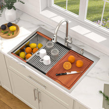 Dcolora DC-SFDOE00126 installed as a drop-in sink in a countertop