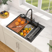 Dcolora DC-NSD26203016 installed as a drop-in kitchen sink