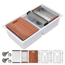 Dcolora DC-GX3327 33-inch undermount kitchen sink in white