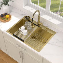 Dcolora DC-NSD26203011 installed as a drop-in kitchen sink