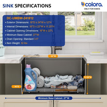 Dcolora DC-UW261104 overall dimensions 24 × 18 × 12 inches