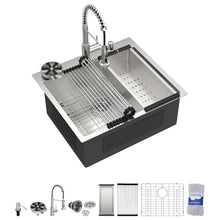 Dcolora DC-SFDOE00139 25-inch drop-in kitchen sink in brushed stainless steel