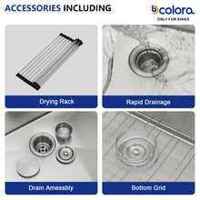 Sink bowl and drain detail on Dcolora DC-T258002