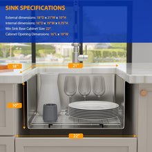 Sink bowl and drain detail on Dcolora DC-UF1135