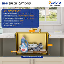 Bowl, rim, finish, and drain details for Dcolora DC-SFDOE00182