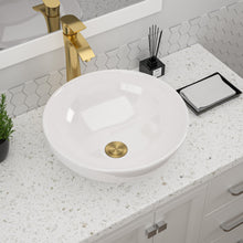 Dcolora DC-V8896 16.54-inch vessel bathroom sink in white