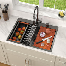 Dcolora DC-T8862 installed as a drop-in sink in a countertop