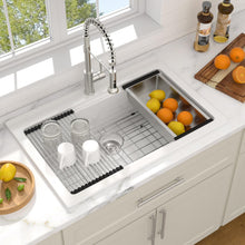 Dcolora DC-TC254901 33-inch drop-in/topmount kitchen sink in white