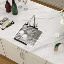 Dcolora DC-T258003 installed as a drop-in sink in a countertop