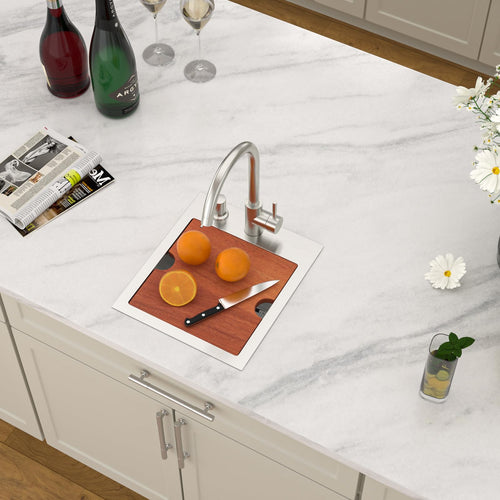 Dcolora DC-TW258005 installed as a drop-in sink in a countertop