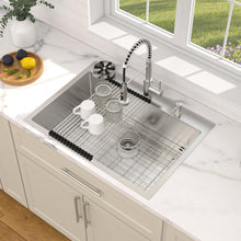 Dcolora DC-NSD26203001 installed as a drop-in kitchen sink