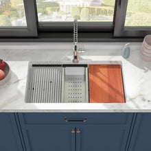 Dcolora DC-UC7712 installed as a dual-mount kitchen sink