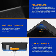 Bowl, rim, finish, and drain details for Dcolora DC-0001GBT