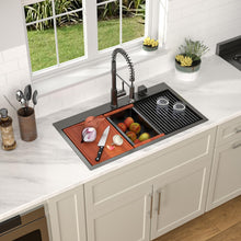 Dcolora DC-T7763 installed as a drop-in sink in a countertop