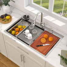 Dcolora DC-TW258008S installed as a drop-in sink in a countertop