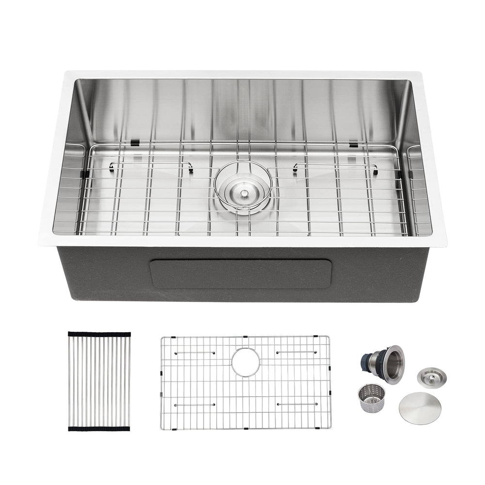 30" × 18" Undermount Stainless Steel Kitchen Sink – DC-U7717