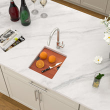 Dcolora DC-UW258001 installed as an undermount sink in a countertop