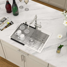 Dcolora DC-T258001 installed as a drop-in sink in a countertop