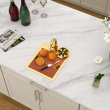 Dcolora DC-SFDOE00132 installed as a drop-in sink in a countertop