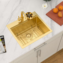 Dcolora DC-SFDOE00180 installed as a drop-in kitchen sink