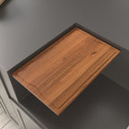Dcolora  Reversible Red Wood Cutting Board for Kitchen, Wooden Chopping Board with Deep Groove, Cheese and Charcuterie Board for Meat, Vegetables, and Fruits£¬DC-CB1711