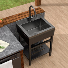 Dcolora DC-NSDF26203200 installed as a freestand utility sink