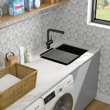 Dcolora DC-0001GBL installed as an undermount sink