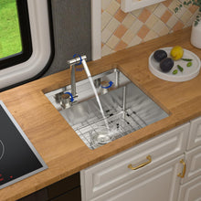 Dcolora DC-SFDOE00050 installed as an undermount sink in a countertop