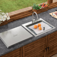 Dcolora DC-SFDOE00127 installed as a drop-in sink in a countertop