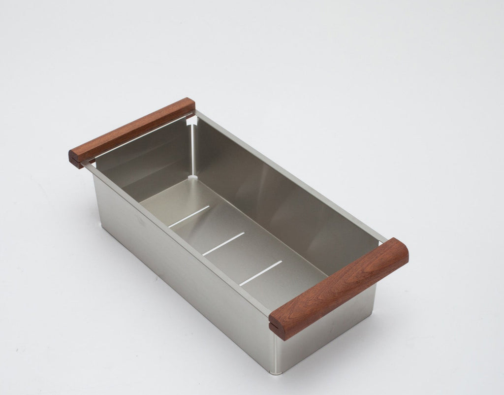 Dcolora Stainless Steel Colander with Red Wood Handles, for Dcolora Kitchen Sink