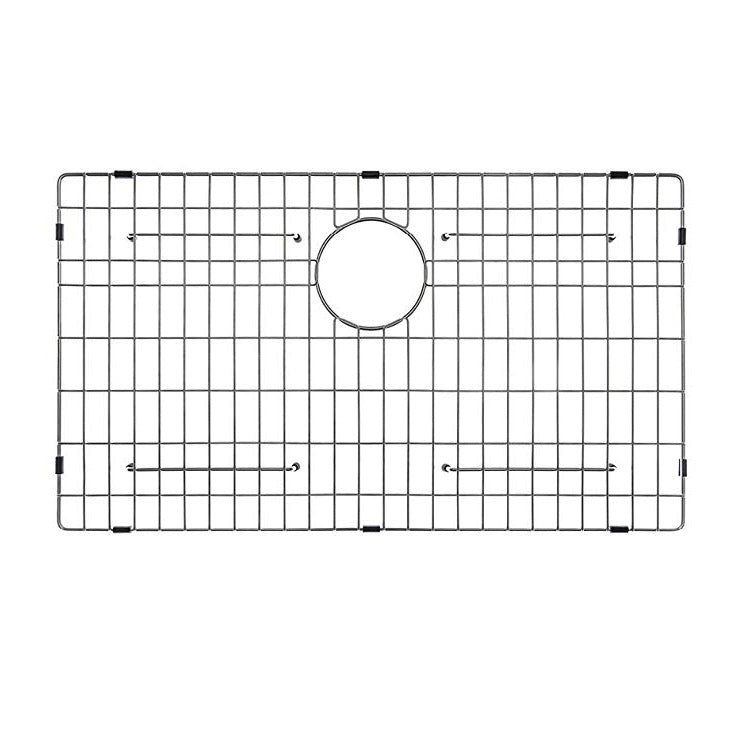 Dcolora Kitchen Sink Bottom Grid Stainless Steel ,Centered Drain With Corner Radius,Sink Protector DC-BG7345