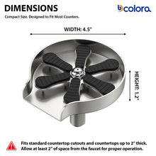 Dcolora DC-CW260501 glass rinser dimensions