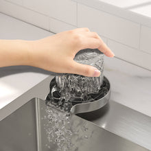 Dcolora sink glass rinser cleaning a drinking glass