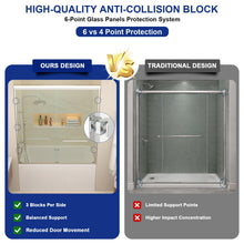 Dcolora DC-SD2636618 chrome double sliding bathtub door — door hardware detail