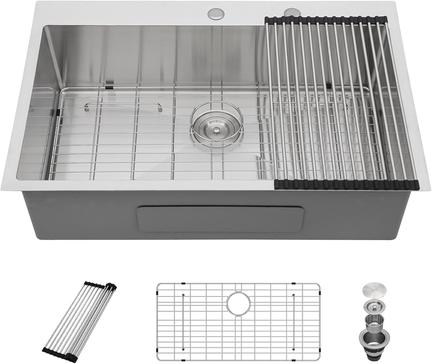Dcolora 36"x22" Stainless Steel Drop-In / Topmount Kitchen Sink | DC-T7761 — image 1
