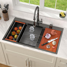 Dcolora 36"x22" Gunmetal Black Drop-In / Topmount Kitchen Sink | DC-T8864 — image 3